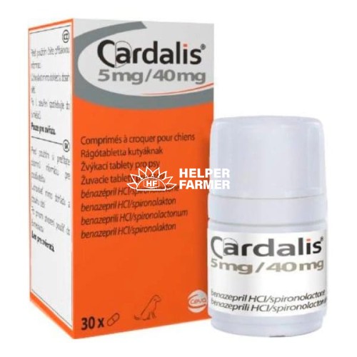 Кардаліс 5 мг/40 мл для собак, 30 таблеток