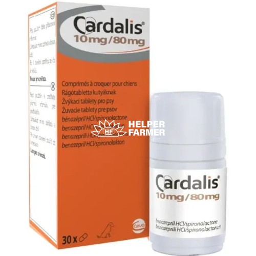 Кардалис 10 мг/80 мл для собак, 30 таблеток