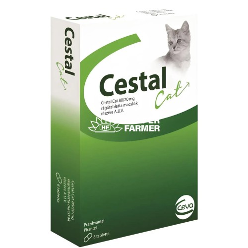 Цестал Кет таблетки від глистів зі смаком печінки для кішок, 1 таблетка