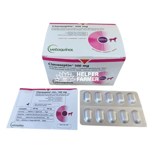 Клавасептин (ДЛЯ ЖИВОТНЫХ) таблетки по 500 мг №10