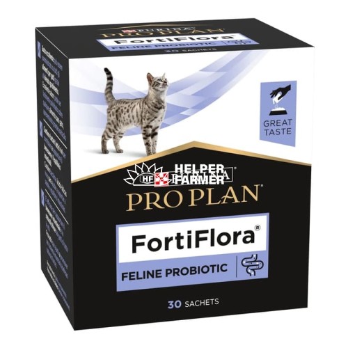 Pro Plan FortiFlora Feline Probiotic пробіотик для дорослих котів та кошенят порошок по 1 г, 30 пакетів