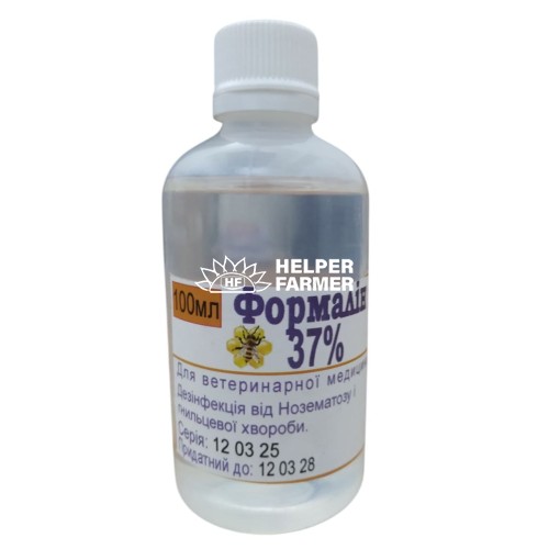 Формалин 37% (ДЛЯ ЖИВОТНЫХ) для дезинфекции и консервации раствор, 100 мл