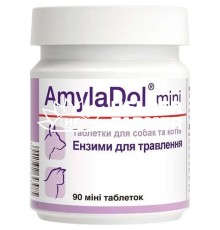 Амиладол мини Dolfos AmylaDol mini для собак и кошек при нарушении пищеварения, 90 таблеток