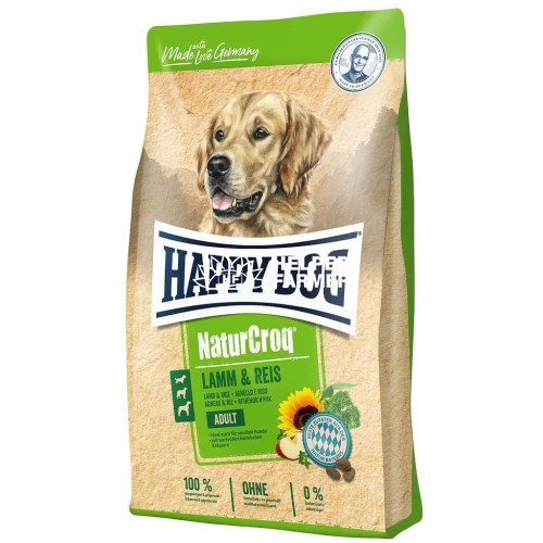 Happy Dog Naturcroq Lamb & Rice, корм для собак с ягненком и рисом, 15 кг