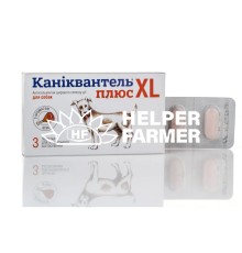Каниквантель Плюс XL для собак от глистов, 3 таблетки