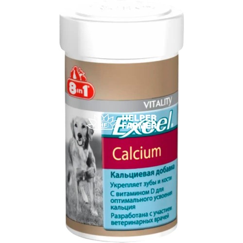 Кальций 8in1 Excel Calcium для собак, 155 таблеток