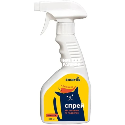 Спрей для кошек Smartis от погрызов и царапин с перцем, 250 мл
