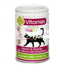 Витамины Vitomax 200084 для кошек для укрепления зубов и костей, 300 таблеток