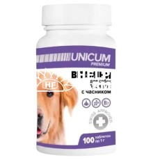 Бреверс Unicum Premium вітаміни для собак з часником, 100 таблеток