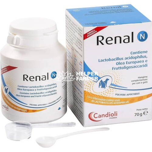 Ренал N снижение АД в почках, поддержка ЖКТ для собак и кошек порошок, 70 г