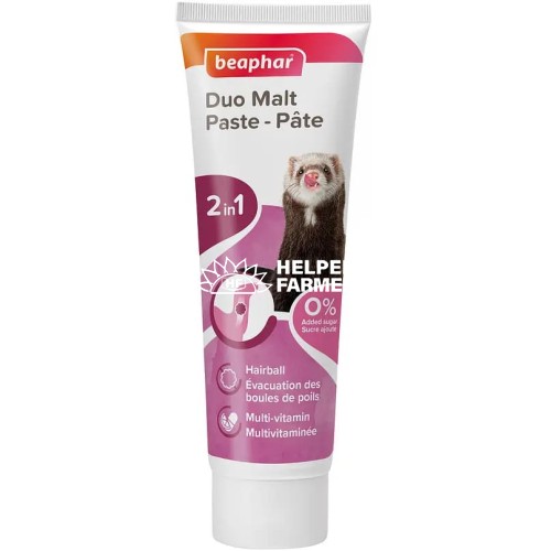 Подвійна мальт-паста Beaphar Duo Malt Paste for Ferrets для тхорів, 100 г Подвійна мальт-паста Beaphar Duo Malt Paste for Ferrets для тхорів, 100 г