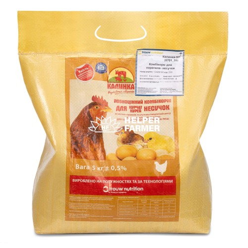 Комбикорм ТМ «Калинка» для молодняка кур-несушек (9-17 недель) 7020, 5 кг