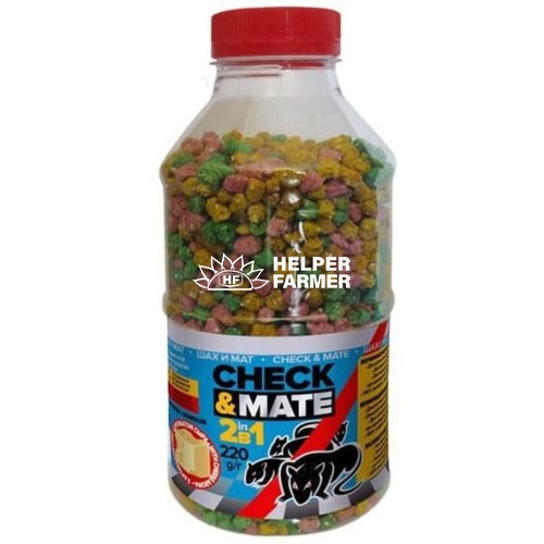 Шах і мат 2в1 Mix гранули з ароматом сиру банка, 220 г