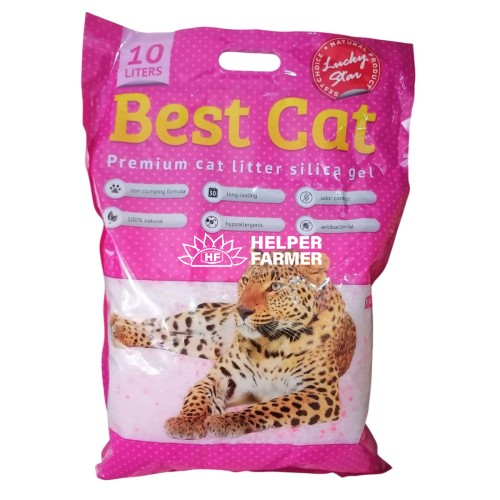 Наповнювач силікагелевий для котячого туалету Best Cat Purple Lawanda, 10 л
