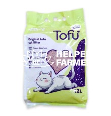 Наповнювач соєвий для котячого туалету MiMi CAT TOFU з ароматом лаванди, 12 л