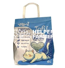 Соевый наполнитель для кошачьего туалета MiMi CAT TOFU классический, 6 л