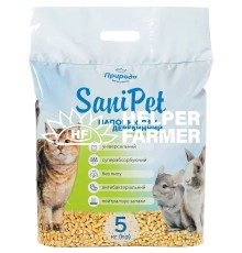 Наполнитель древесный Sani Pet Универсальный с ароматом яблока, 5 кг