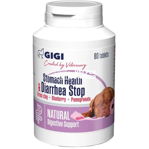 GiGi Stomach Health & Diarrhea Stop препарат для нормалізації функції травної системи 80 таб