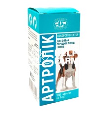 Артролік-хондропротектор для суглобів котів та собак 1 г, 100 таблеток