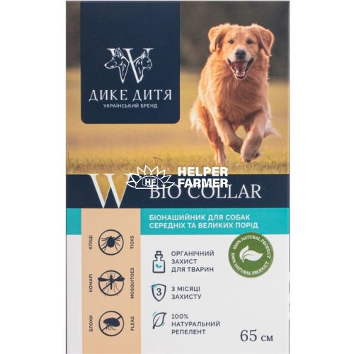 Ошейник для собак Дикое Дитя Био противопаразитарный 65 см