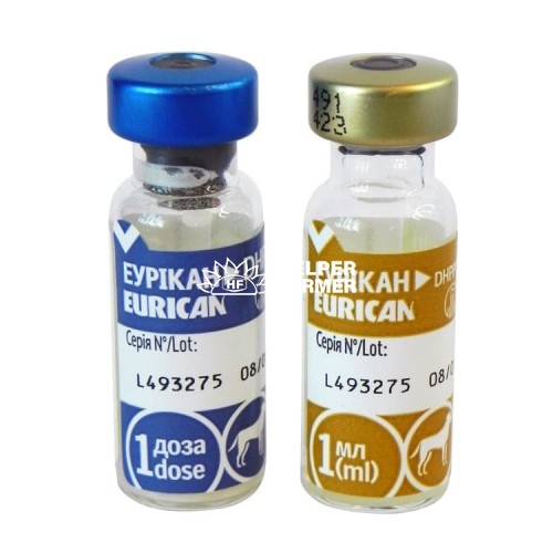 Вакцина Еурікан DHPPi2 L-Multi для собак по 1 дозі у флак. Вакцина Еурікан DHPPi2 L-Multi для собак по 1 дозі у флак.
