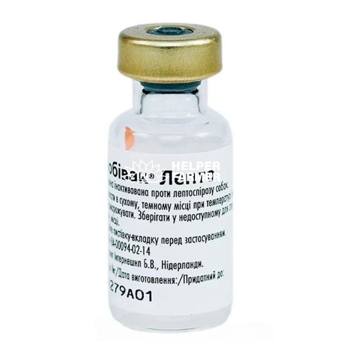 Вакцина Нобивак Lepto (Лепто) инактивирована против лептоспироза собак по 1 дозе во флак.