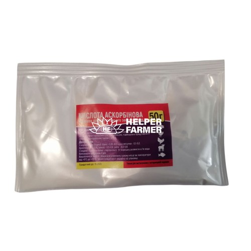 Аскорбиновая кислота (ДЛЯ ЖИВОТНЫХ) порошок, 50 г