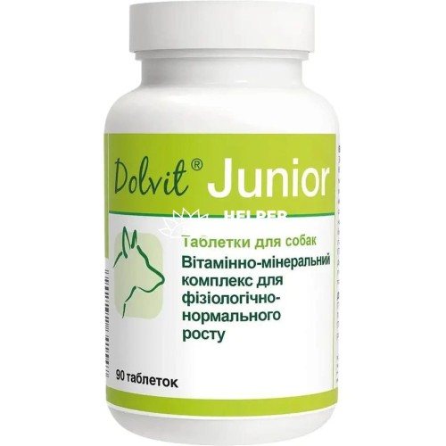 Долвіт Юніор Dolfos Dolvit Junior для собак, 90 таблеток Долвіт Юніор Dolfos Dolvit Junior для собак, 90 таблеток