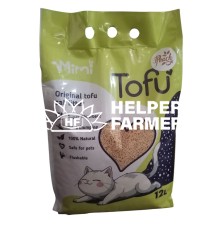Соевый наполнитель для кошачьего туалета MiMi CAT TOFU с ароматом персика, 12 л