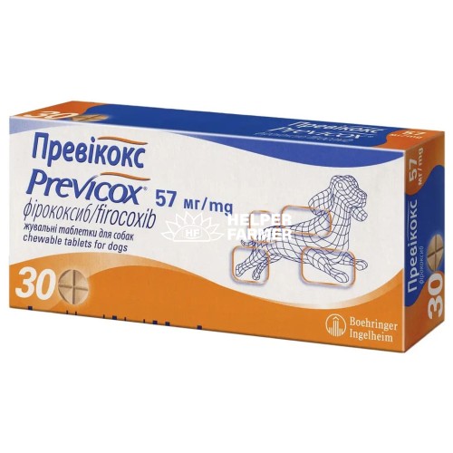 Протизапальний препарат Merial Previcox Boehringer Ingelheim Превікокс для собак та цуценят 57 мг, 30 таблеток Протизапальний препарат Merial Previcox Boehringer Ingelheim Превікокс для собак та цуценят 57 мг, 30 таблеток