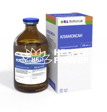 Кламоксан инъекционный антибактериальный препарат для коров и свиней, 100 мл