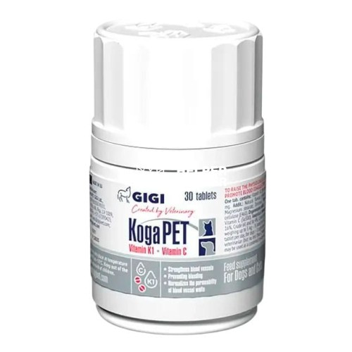 GIGI КогаПет №30 таблеток (применяют собакам и кошкам в качестве антидота при отравлении родентицидами) GIGI КогаПет №30 таблеток (применяют собакам и кошкам в качестве антидота при отравлении родентицидами)