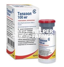 Анестетик Zoetis Телазол для кошек и собак, 100 мг, 5 мл