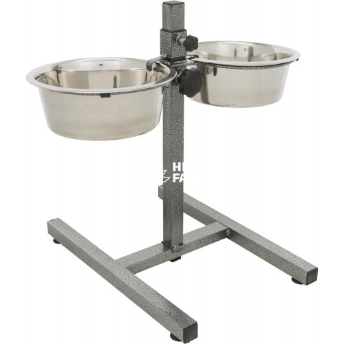 Стійка з мисками для собак Trixie 2,8 л + 2 миски/ø24см (висота 50 см)