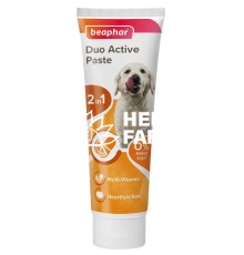 Мультивитаминная паста Beaphar Duo Active Paste для здоровья кишечника собак с L-карнитином, 100 г