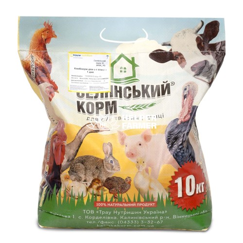 Селянський КТ 2440 для бройлера БМВД 27% (8233), 10 кг Селянський КТ 2440 для бройлера БМВД 27% (8233), 10 кг