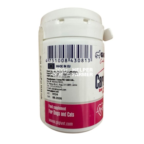 КардіоПет CardioPet GIGI для підтримки серця у собак та котів, 30 таблеток