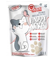 Наполнитель силикагелевый гигиенический Happy Nova Health monitoring для туалетов домашних животных, 3.8 л