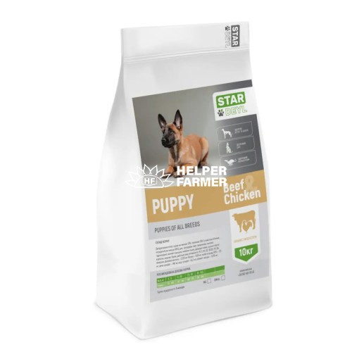Сухий корм Puppy (курка + телятина) для цуценят дрібних порід, 10 кг