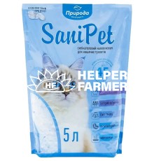 Наполнитель для кошачьего туалета Sani Pet силикалевый, 5 л