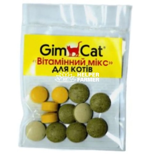Вітаміни для котів GimCat Вітамінний мікс 12 шт. Вітаміни для котів GimCat Вітамінний мікс 12 шт.
