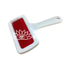 Пуходерка Ginger 1012 дерев'яна ручка 9*12,5 см середня