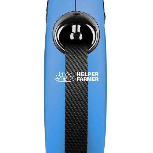 Поводок-рулетка Flexi New Classic для собак L лента 5 м - синий