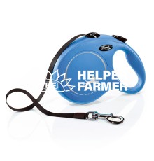 Поводок-рулетка Flexi New Classic для собак L лента 5 м - синий