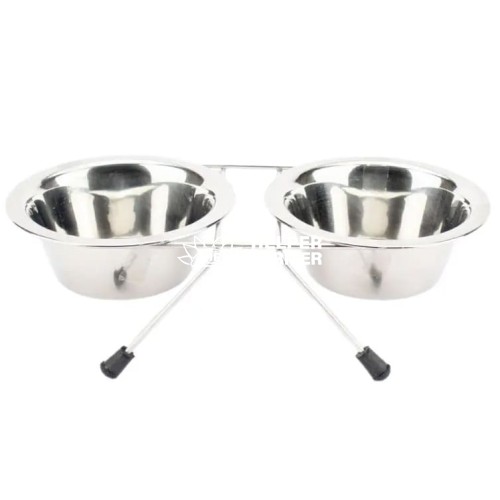 Підставка з мисками Agility з нержавіючої сталі 180 мл 11 см 2 шт.