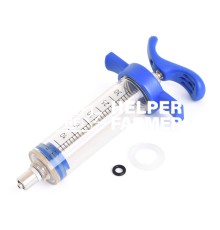 Шприц пластиковий ветеринарний з бігунком, 30 мл