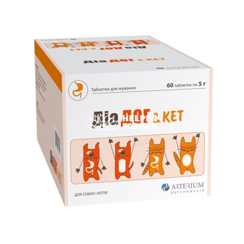 Диа Дог & Keт от диареи у собак и кошек, 1 таблетка