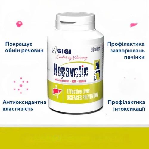 GiGi NefroPET вітаміни при хронічній нирковій недостатності у собак та котів, 90 капсул GiGi NefroPET вітаміни при хронічній нирковій недостатності у собак та котів, 90 капсул