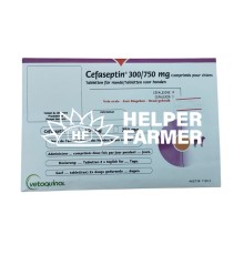 Цефасептин 300 мг Vetquinol антибактериальный препарат для кошек и собак, 10 табл