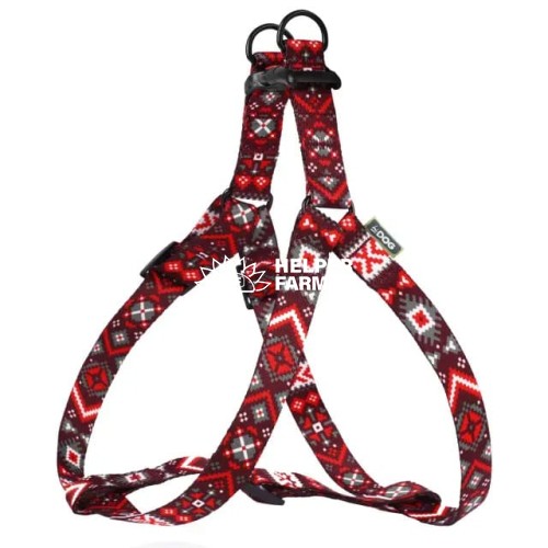 Шлея HIDOG Вишиванка обхват грудної клітини 40-56 см, ширина 16 мм